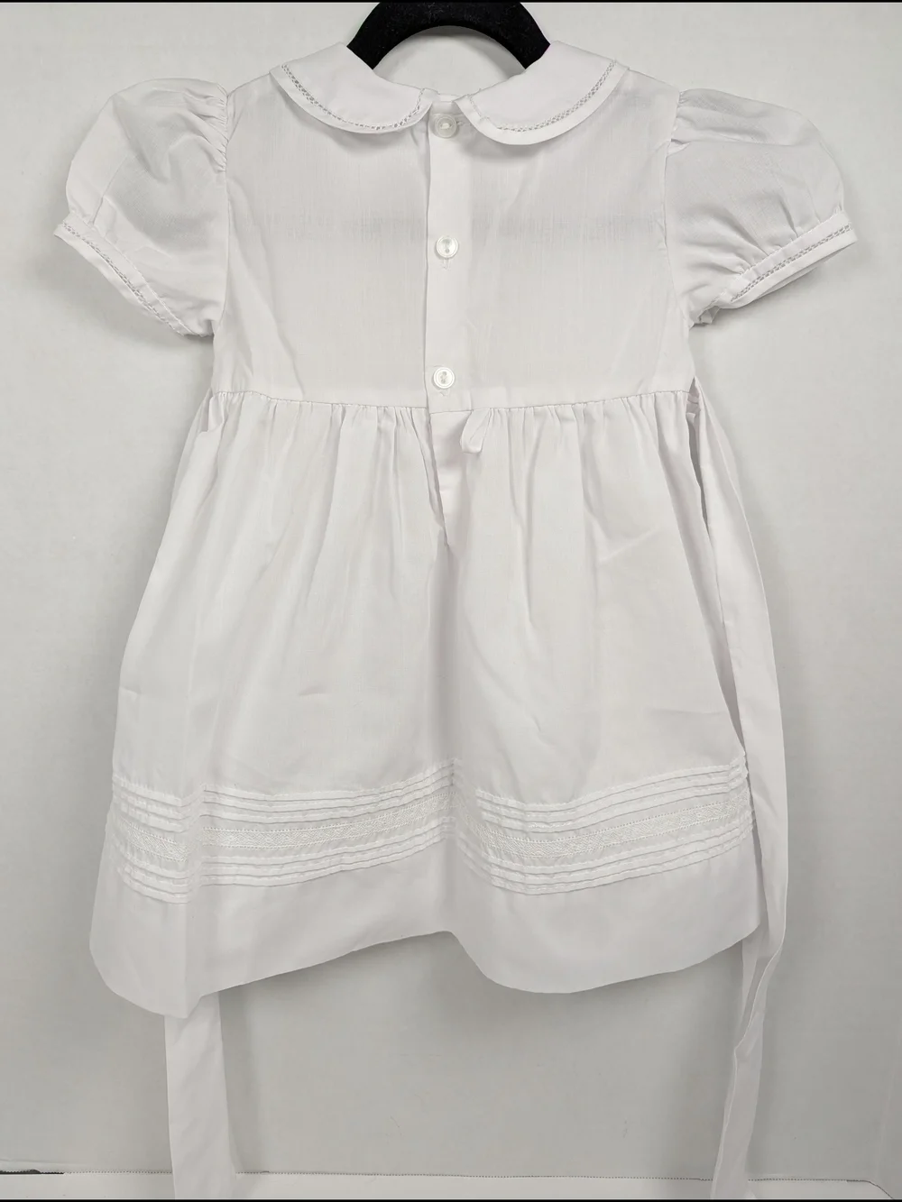 Feltman Brothers White Flower Girl Dress Christening Baptism Heirloom 12 Months